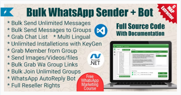 WaBulker Bulk WhatsApp sender + Group Sender + WhatsApp Autobot v3.1.9 - 批量WhatsApp发送器与群组发送工具