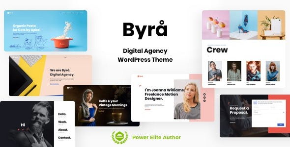 Byra v12.1 Simple Portfolio WordPress Theme - 简约作品集WordPress主题