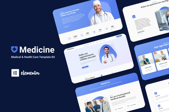 Medisine – 医疗Elementor模板套件 – 专业医疗网站设计模板