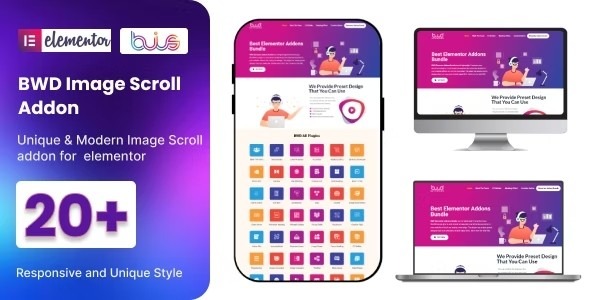 BWD Image Scroll for Elementor v1.0 - Elementor图片滚动插件