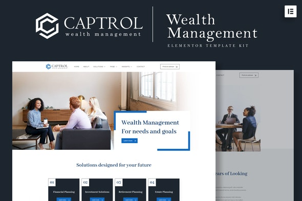 Captrol – 财富管理Elementor模板套件