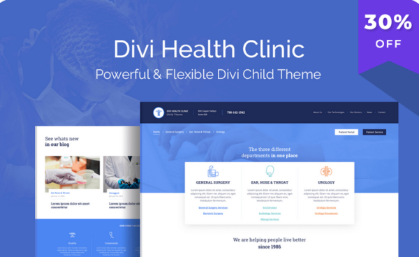 Divi Health Clinic v1.0.7 - 医疗诊所WordPress主题