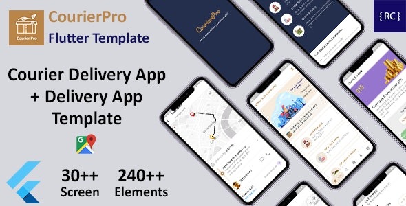 CourierPro v2.6 Courier Delivery Flutter 3 App模板 | 2款应用 | 用户应用 + 配送应用