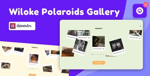 Wiloke Polaroid Gallery For Elementor v1.0.24 - Elementor宝丽来画廊插件