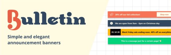 Bulletin Announcements PRO v3.6.0 - WordPress公告插件专业版