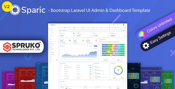 Sparic v2.0 Laravel Admin dashboard Template - Laravel后台管理仪表盘模板