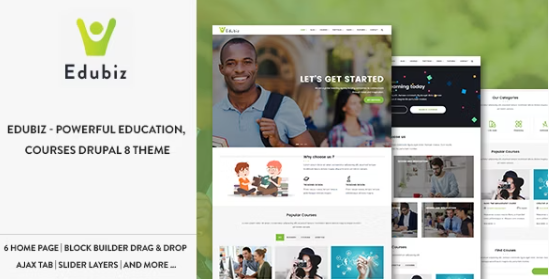 Edubiz v1.2 强大的教育课程WordPress主题