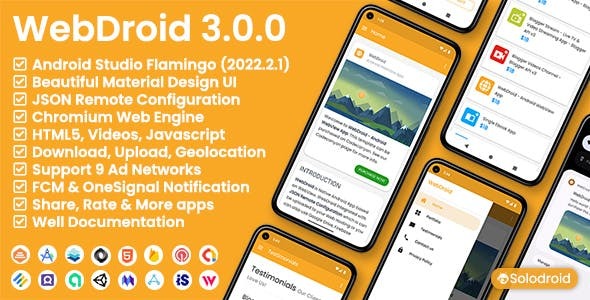 WebDroid v3.0.0 Android WebView App - 安卓WebView应用开发工具