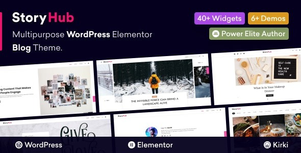 StoryHub v1.0.2 多功能WordPress Elementor博客主题