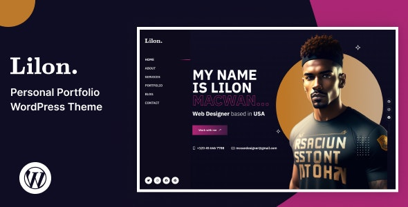 Lilon v2.0 Personal Portfolio WordPress Theme - 个人作品集WordPress主题