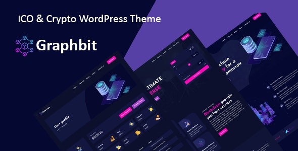 Graphbit (v1.0) ICO 和加密货币 Bootstrap WordPress 主题