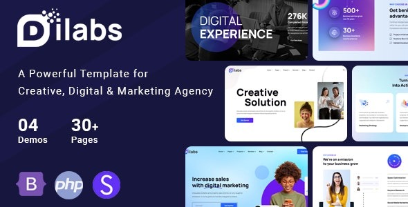 Dilabs v2.0 Creative Agency - 创意机构WordPress主题