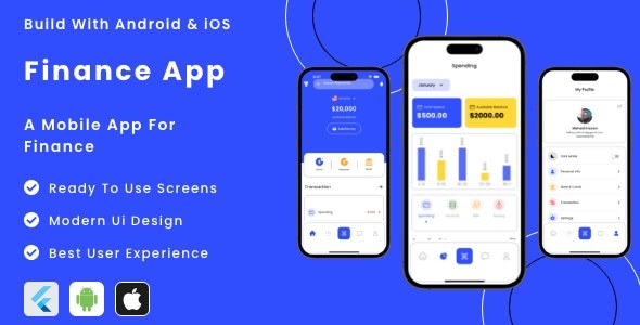Finance App (v1.0.0) Flutter Mobile App Template - 金融应用Flutter移动应用模板