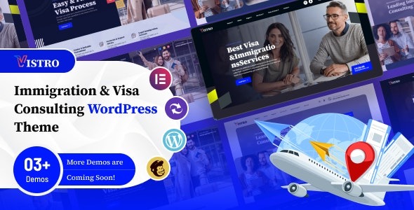 Vistro v1.0.1 移民签证咨询WordPress主题