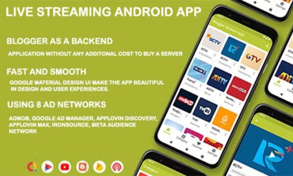 Blogger Stream (v1.0.0) 直播电视和视频流应用 – Blogger API v3