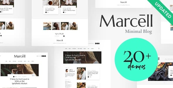 Marcell v1.2.10 个人博客和杂志WordPress主题 - 极简风格设计