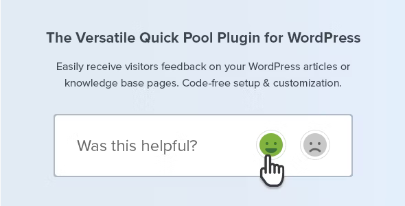 Helpful Pro (v1.04) WordPress文章反馈插件