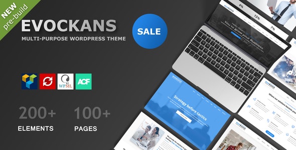 Evockans – 响应式多功能WordPress主题 v.1.1.7