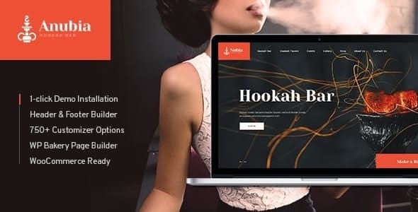 Anubia v1.0.11 水烟酒吧 WordPress 主题 - 专为水烟吧设计的响应式网站模板