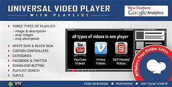 Universal Video Player (v3.8.3) WordPress插件 - 多功能视频播放器解决方案