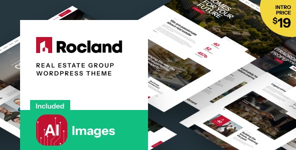 Rocland v1.0.1 房地产集团WordPress主题 - 专业房产网站解决方案