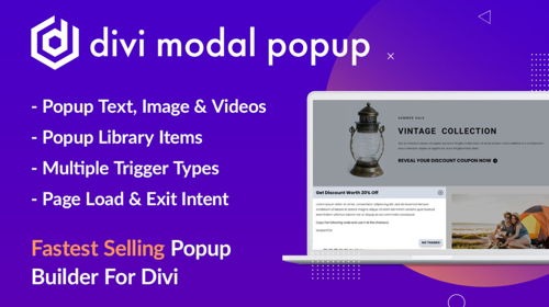 Divi Modal Popup v1.1.0 - 优雅主题市场推出的Divi模态弹窗插件