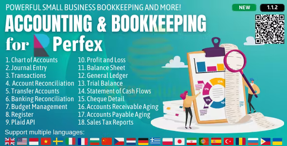 Accounting and Bookkeeping for Perfex CRM v1.3.4 - Perfex CRM会计与簿记插件