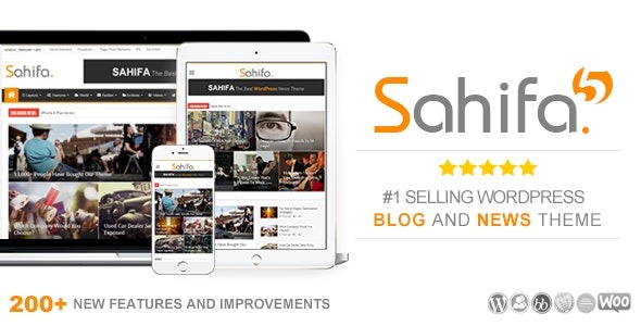 Sahifa v5.8.5响应式WordPress新闻杂志博客主题 - 专业新闻网站设计