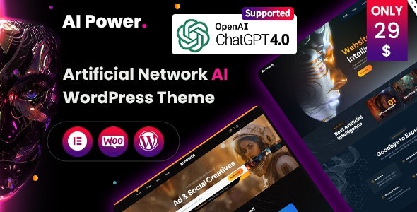 AI Power v1.1 AI WordPress Theme - 人工智能驱动的WordPress主题