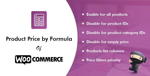 WooCommerce产品价格公式计算插件 - Product Price by Formula for WooCommerce v.2.4.4