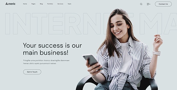 Americ (7 Jan, 2025) Corporate Business WordPress Theme - 企业商务WordPress主题