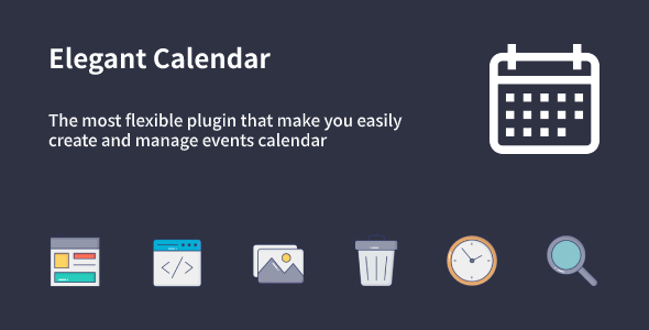 Elegant Calendar v1.1.0 WordPress活动日历插件 - 优雅管理您的活动日程