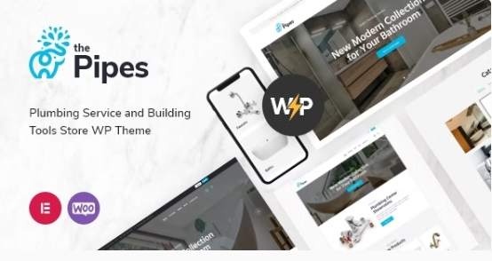 The Pipes v2.4 管道服务和建筑工具商店WordPress主题