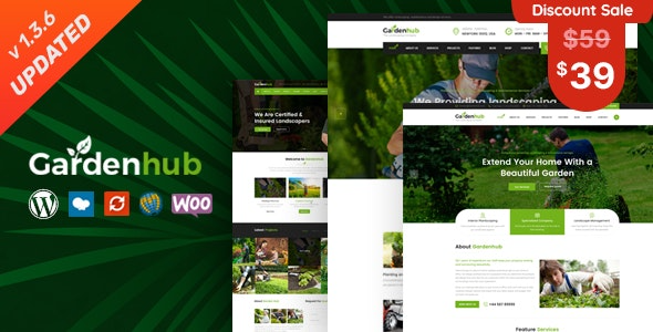 Garden HUB (v1.4.4) 园艺、草坪和景观美化WordPress主题