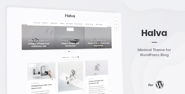 Halva v1.1.1 极简主题 - WordPress博客专用