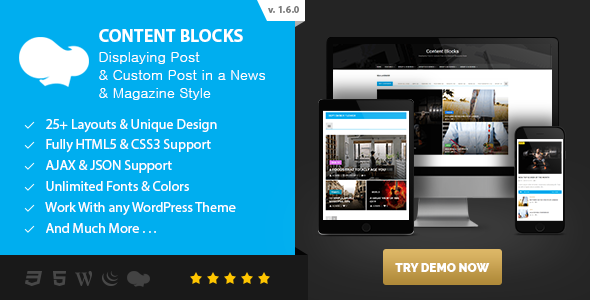 Content Blocks Layout For WPBakery Page Builder (v1.6.0) 新闻杂志风格布局