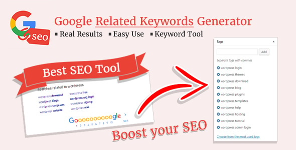 Google Related Keywords Generator (v1.1.0) WordPress SEO关键词规划工具