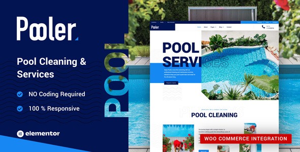Pooler v1.0 泳池清洁服务WordPress主题