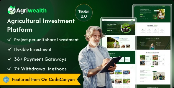 AgriWealth v2.1 农业HYIP投资与电子商务解决方案 - 农业投资与电商一体化平台