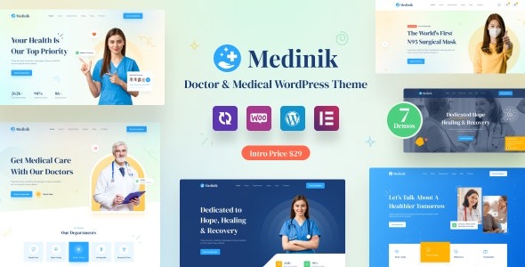 Medinik (v1.3.7) 医生与医疗WordPress主题 - 专业医疗网站设计