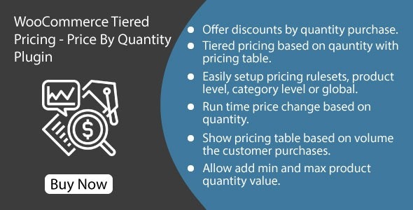WooCommerce Tiered Pricing (v1.1.1) Price By Quantity Plugin - WooCommerce分层定价按数量定价插件
