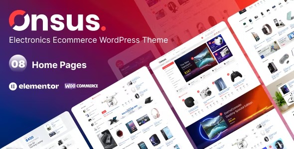 Onsus v1.0.5 电子商城WordPress主题 - 专为电子产品电商设计