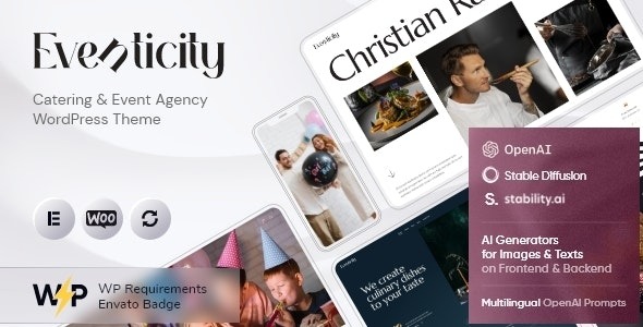 Eventicity (v1.1) 餐饮与活动机构WordPress主题
