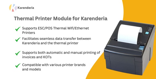 Karenderia Thermal Printer v1.0.1 - 餐厅热敏打印机插件