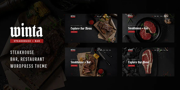 Winta v1.0.0 Steakhouse Restaurant WordPress Theme - 牛排餐厅和酒吧模板