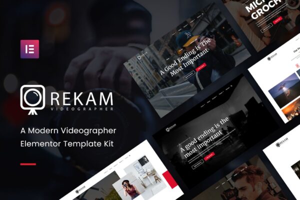 Rekam Kit - 现代摄像师Elementor模板套件