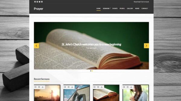 CSSIgniter Prayer WordPress主题 v2.1.2 - 专为祈祷和宗教网站设计