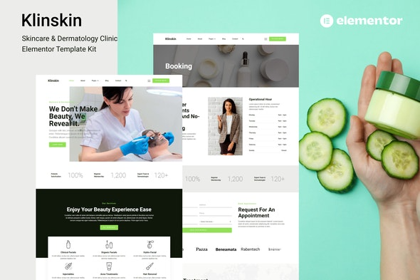 Klinskin - 皮肤护理和皮肤科诊所Elementor模板套件