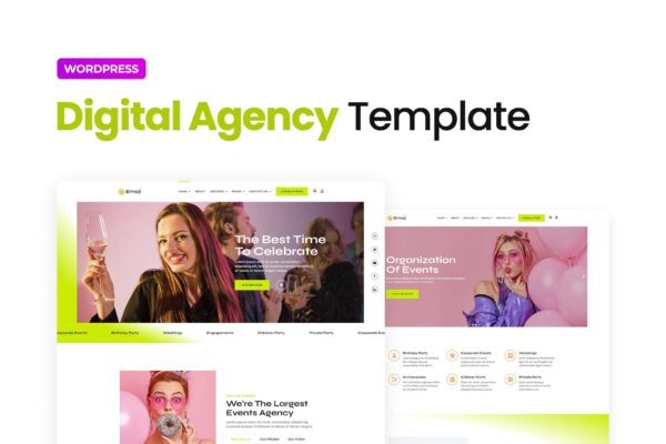 Emoji – Event Agency Elementor Template Kit 活动机构Elementor模板套件