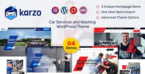 Karzo (v1.7) 汽车服务与洗车WordPress主题